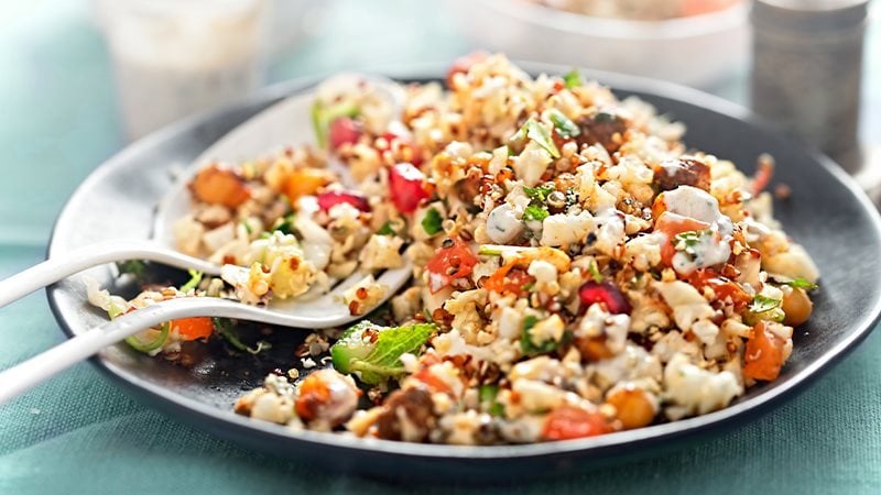 Quinoa con speck e verdure-1